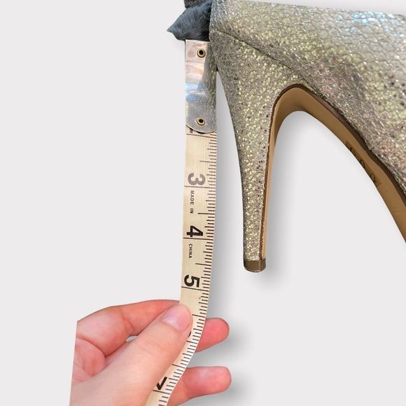 Call it Spring - Shiny Sparkly Silver Heels - 8 - Picture 6 of 6